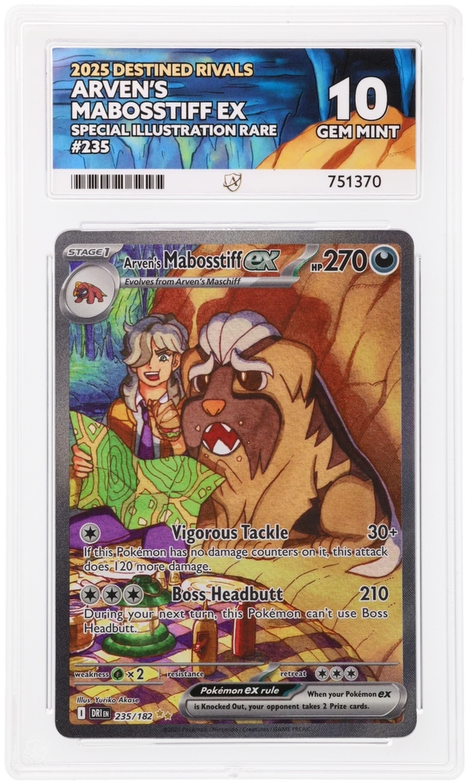 ACE 10 - Arven's Mabosstiff ex - 235/182 - Destined Rivals - Pokemon