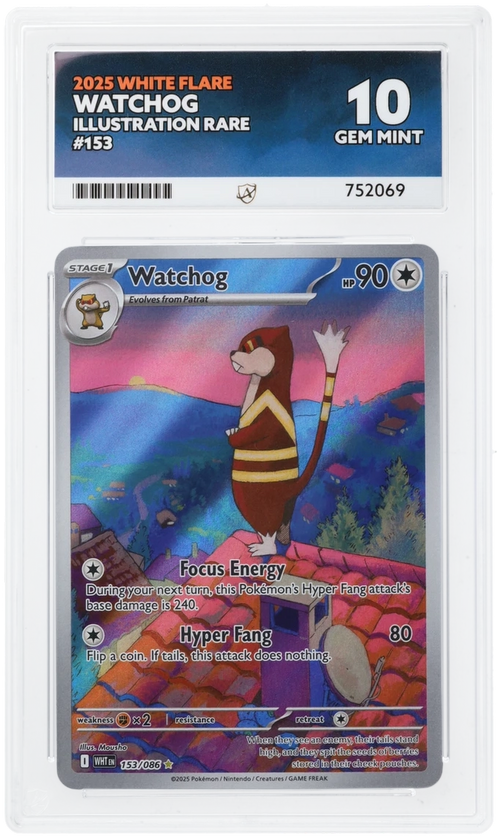 ACE 10 - Watchog - 153/086 - White Flare - Pokemon