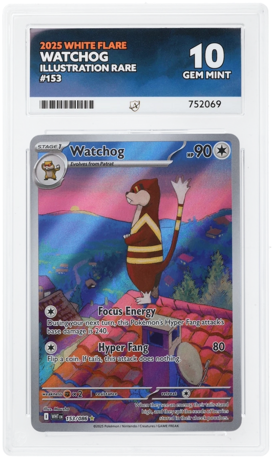 ACE 10 - Watchog - 153/086 - White Flare - Pokemon