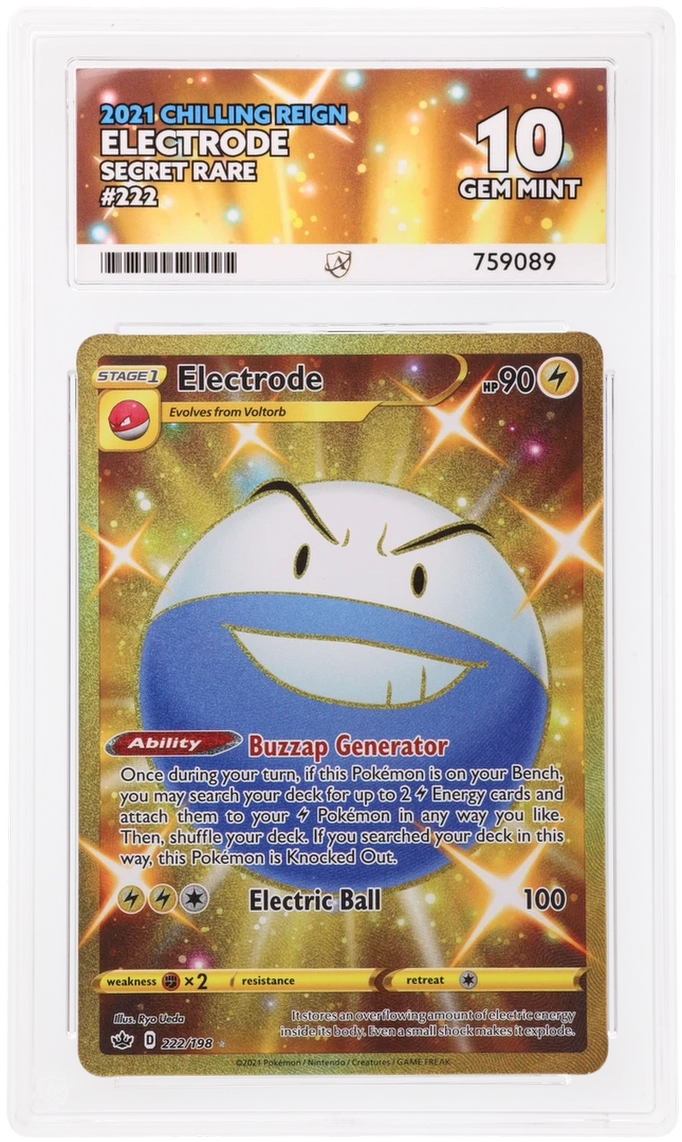 ACE 10 - Electrode - 222/198 - Chilling Reign - Pokemon
