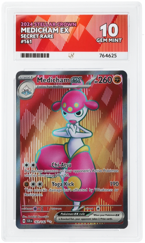 ACE 10 - Medicham ex - 161/142 - Stellar Crown - Pokemon