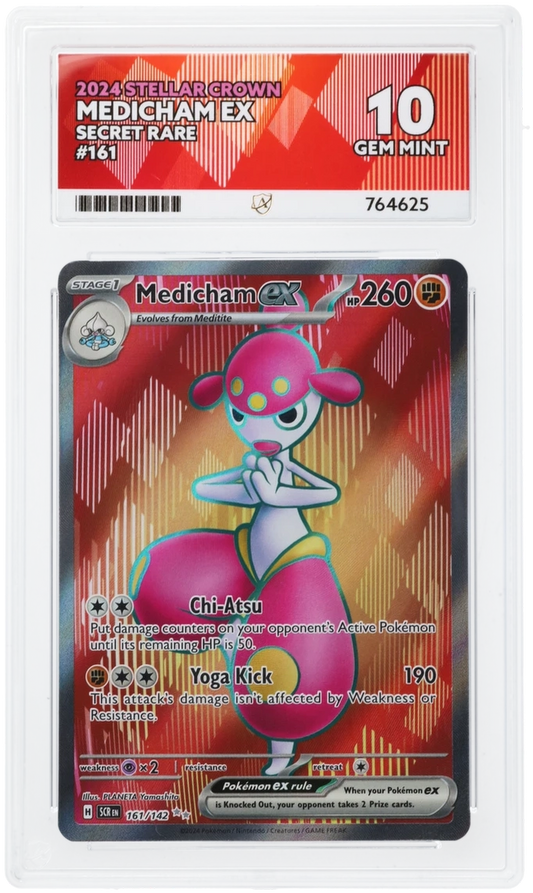 ACE 10 - Medicham ex - 161/142 - Stellar Crown - Pokemon
