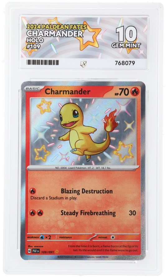 ACE 10 - Charmander - 109/091 - Paldean Fates - Pokemon