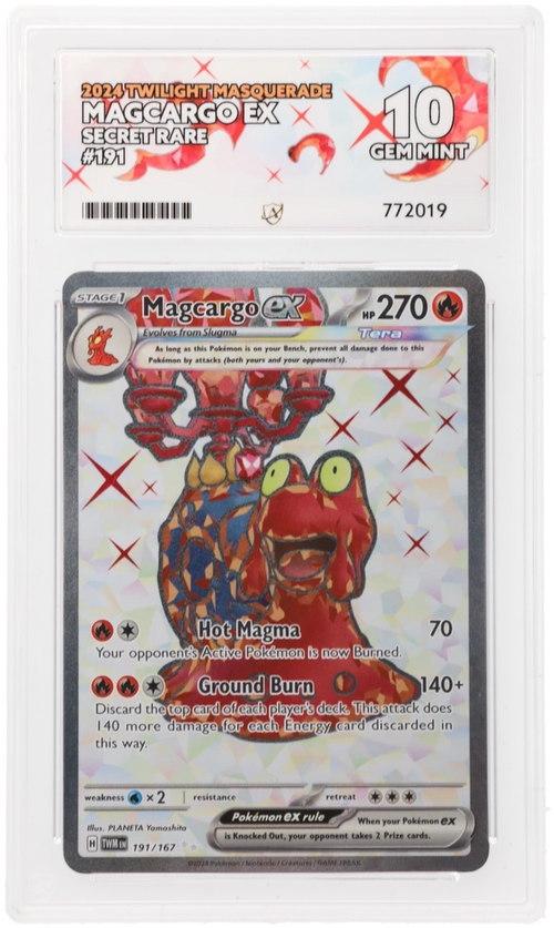 ACE 10 - Magcargo ex - 191/167 - Twilight Masquerade - Pokemon