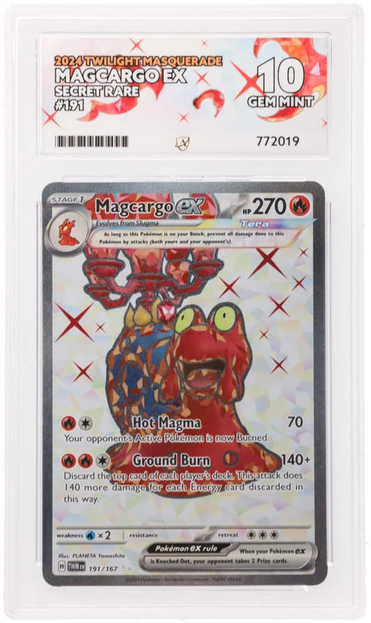 ACE 10 - Magcargo ex - 191/167 - Twilight Masquerade - Pokemon