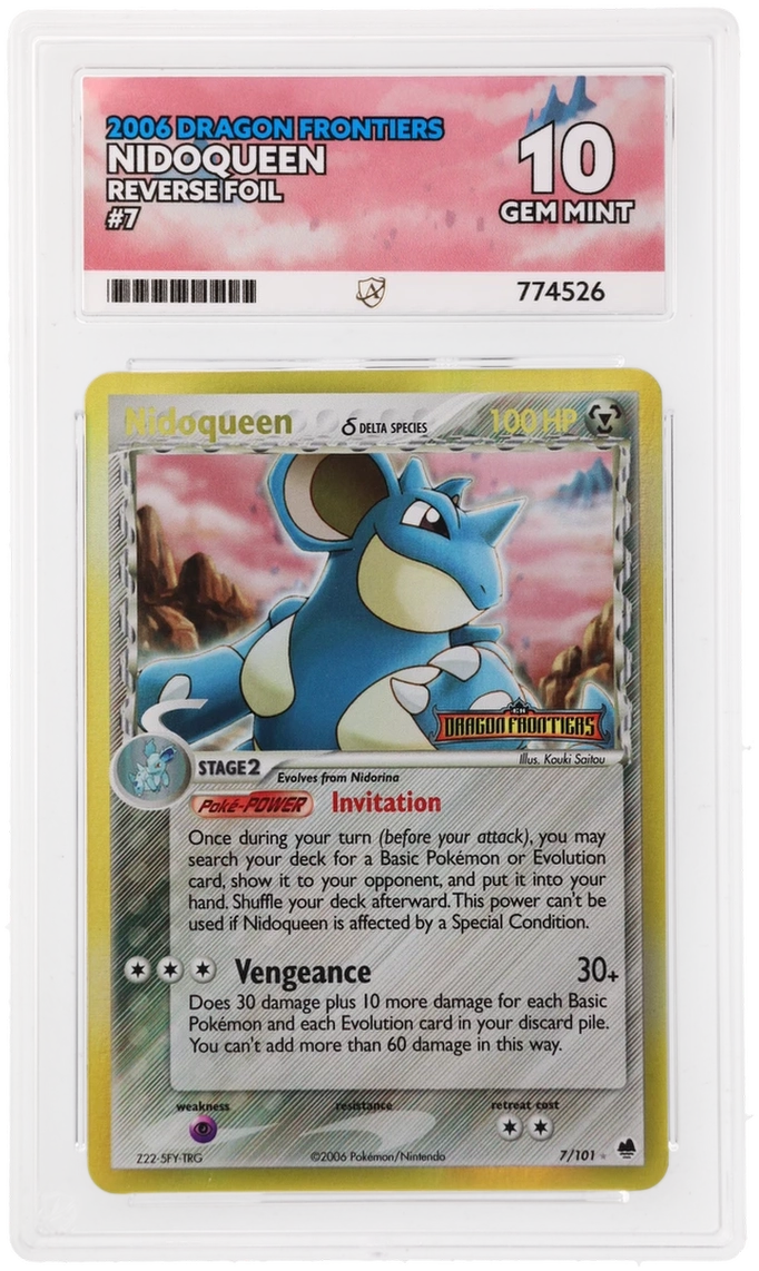 ACE 10 - Nidoqueen - 7/101 - Dragon Frontiers - Pokemon - front