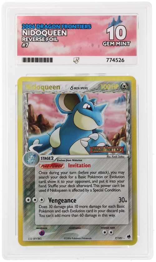ACE 10 - Nidoqueen - 7/101 - Dragon Frontiers - Pokemon - front