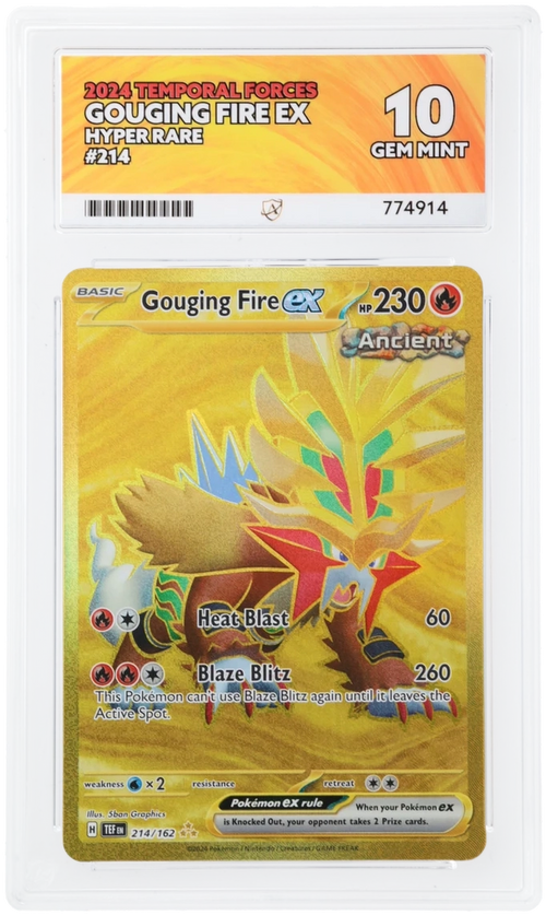 ACE 10 - Gouging Fire ex - 214/162 - Temporal Forces - Pokemon