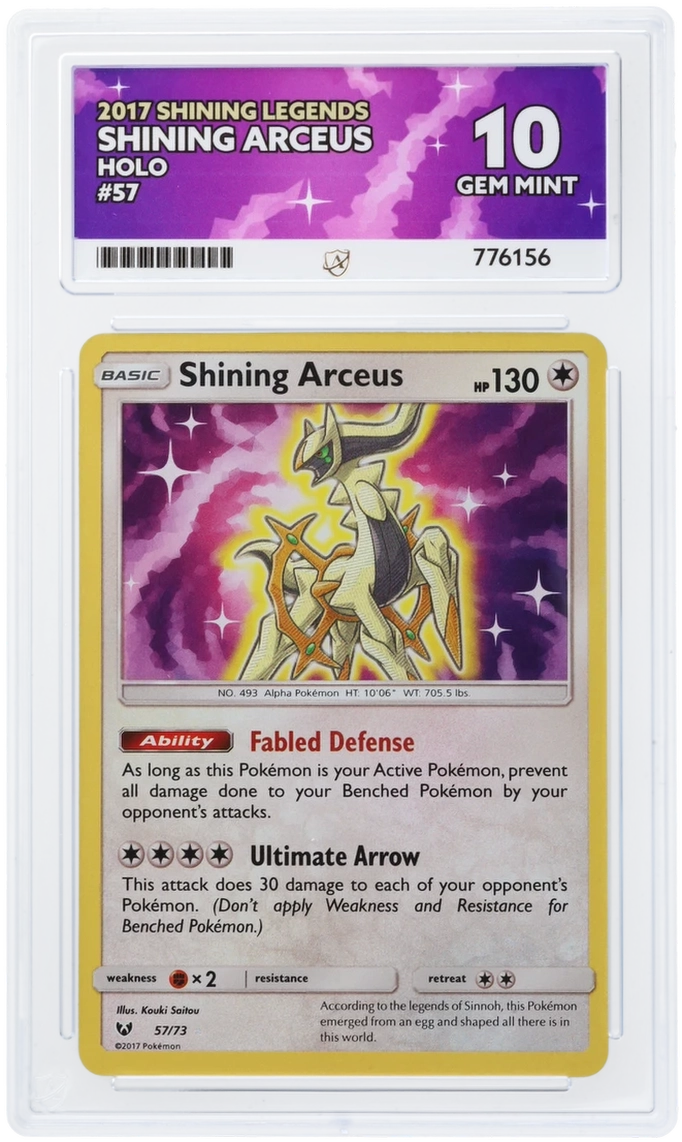Shining Arceus Holo 57/73 - Ace 10 - 2017 Shining Legends