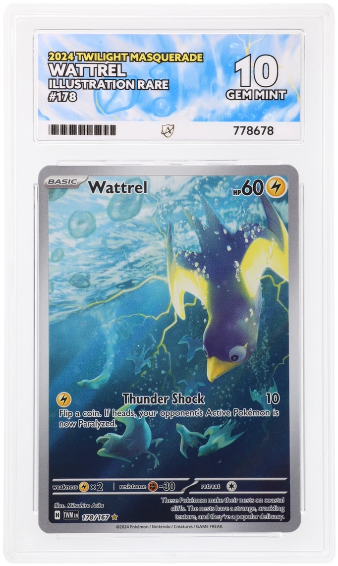 ACE 10 - Wattrel - 178/167 - Twilight Masquerade - Pokemon