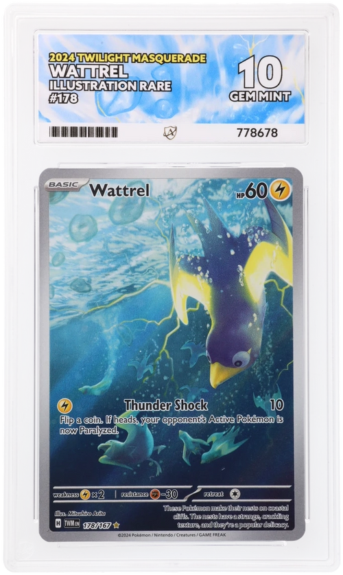 ACE 10 - Wattrel - 178/167 - Twilight Masquerade - Pokemon