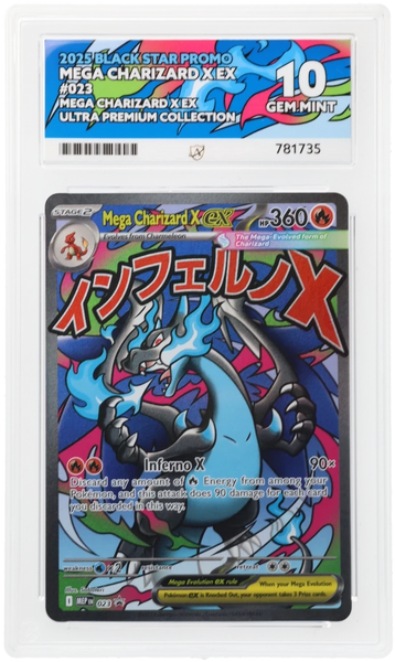 ACE 10 - Mega Charizard X ex - 023 - Black Star Promo - Pokemon - Mega Charizard X ex Ultra Premium Collection PokeRand ACE 10 - Mega Charizard X ex - 023 - Black Star Promo - Pokemon - Mega Charizard X ex Ultra Premium Collection PokeRand