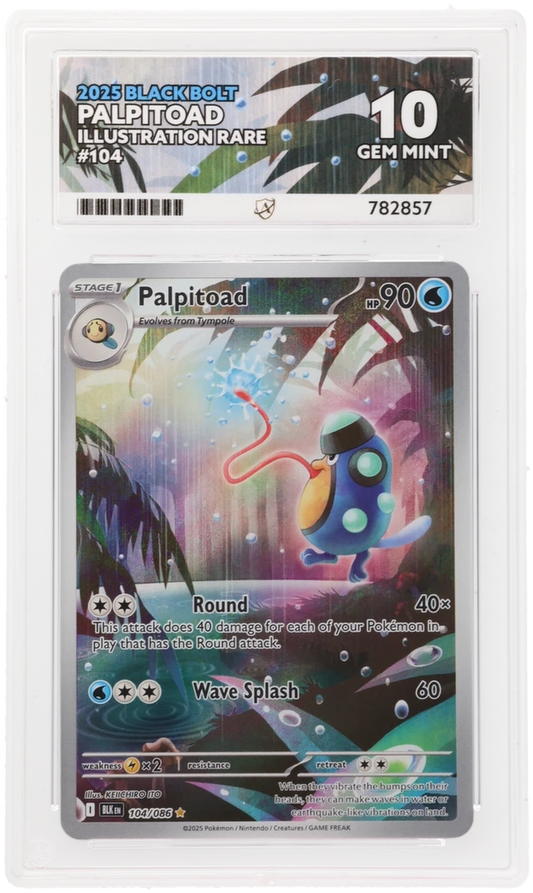 ACE 10 - Palpitoad - 104/086 - Black Bolt - Pokemon