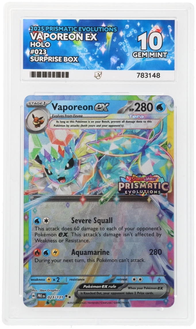 Vaporeon ex - ACE 10   (Front)