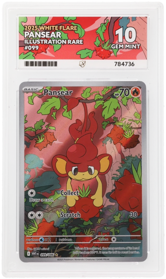 ACE 10 - Pansear - 099/086 - White Flare - Pokemon