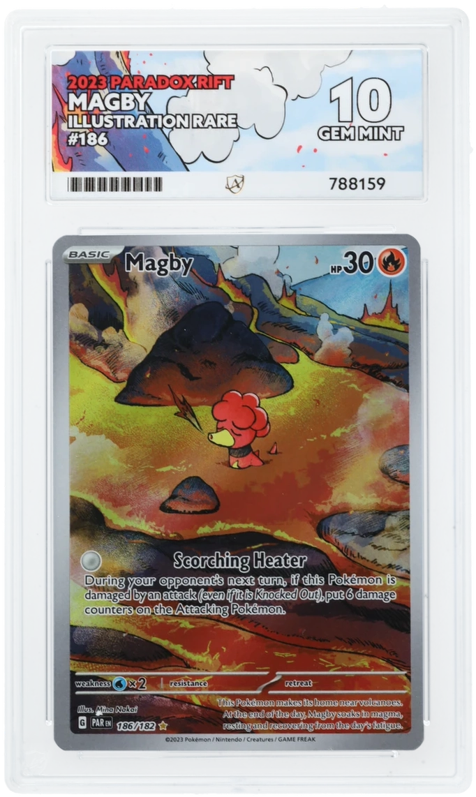 ACE 10 - Magby - 186/182 - Paradox Rift - Pokemon