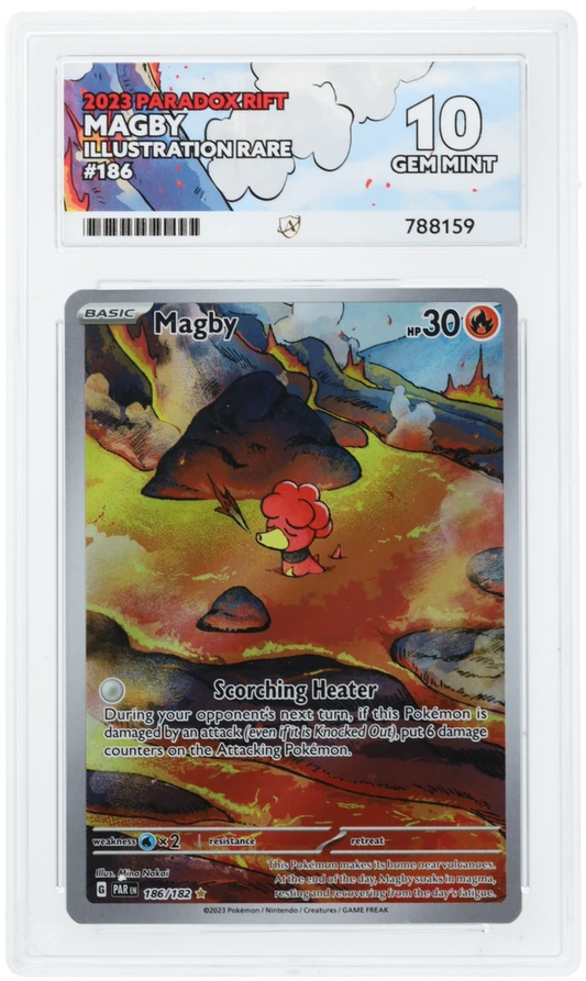 ACE 10 - Magby - 186/182 - Paradox Rift - Pokemon