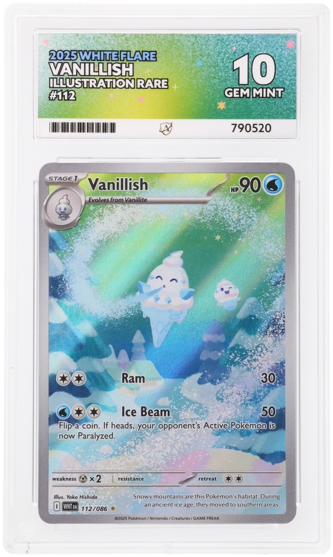 ACE 10 - Vanillish - 112/086 - White Flare - Pokemon
