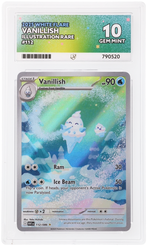 ACE 10 - Vanillish - 112/086 - White Flare - Pokemon