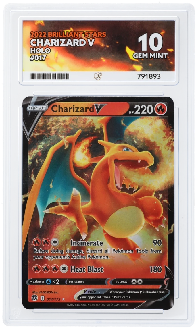 ACE 10 - Charizard V - 017/172 - Brilliant Stars - Pokemon