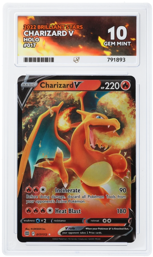 ACE 10 - Charizard V - 017/172 - Brilliant Stars - Pokemon