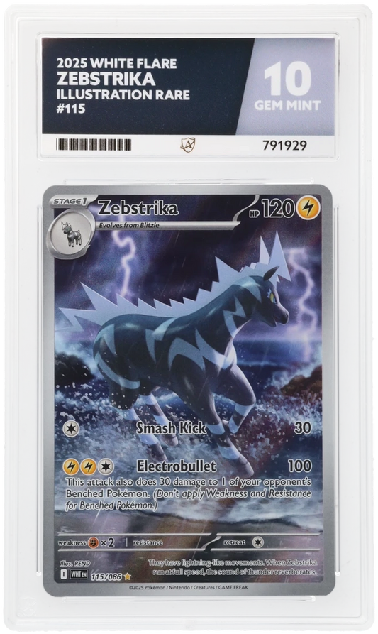 ACE 10 - Zebstrika - 115/086 - White Flare - Pokemon