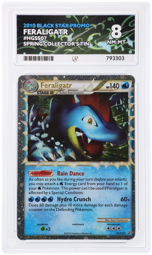 ACE 8 - Feraligatr - HGSS07 - Black Star Promo - Spring Collector's Tin - Pokemon - front