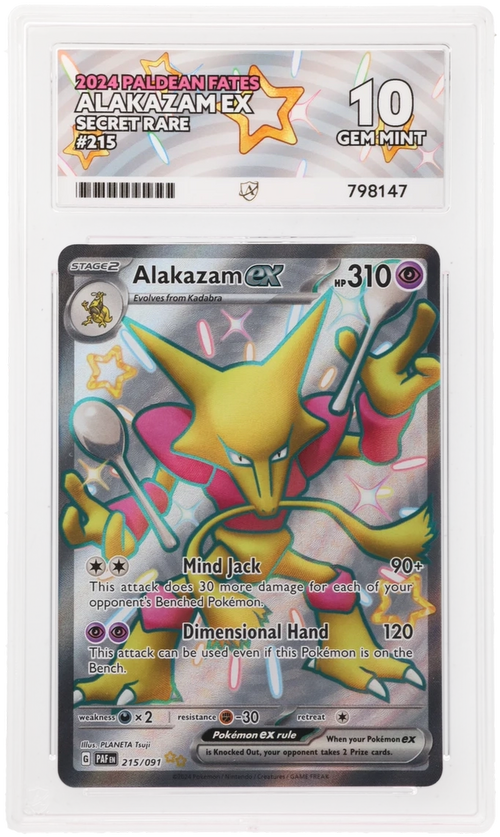 ACE 10 - Alakazam ex - 215/091 - Paldean Fates - Pokemon