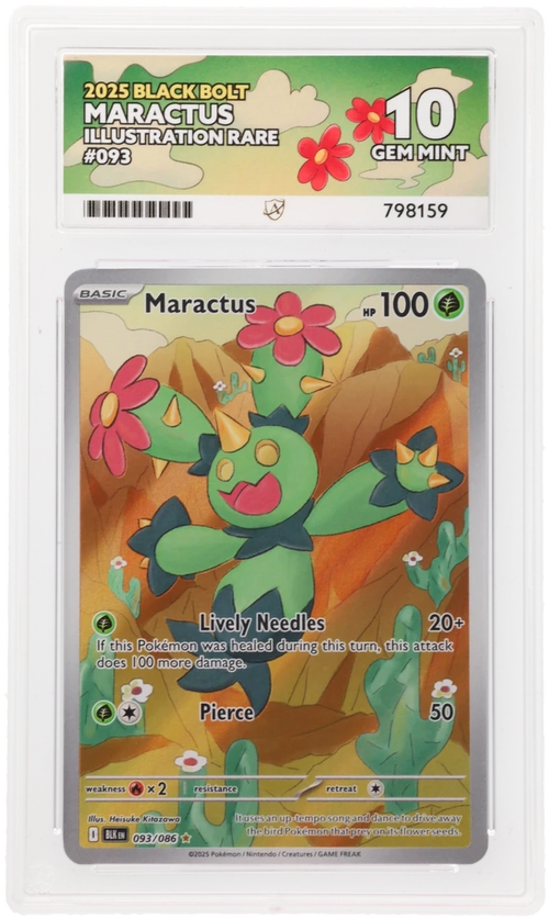 ACE 10 - Maractus - 093/086 - Black Bolt - Pokemon
