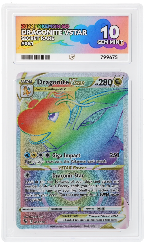 ACE 10 - Dragonite VSTAR - 081/078 - Pokemon GO - Pokemon