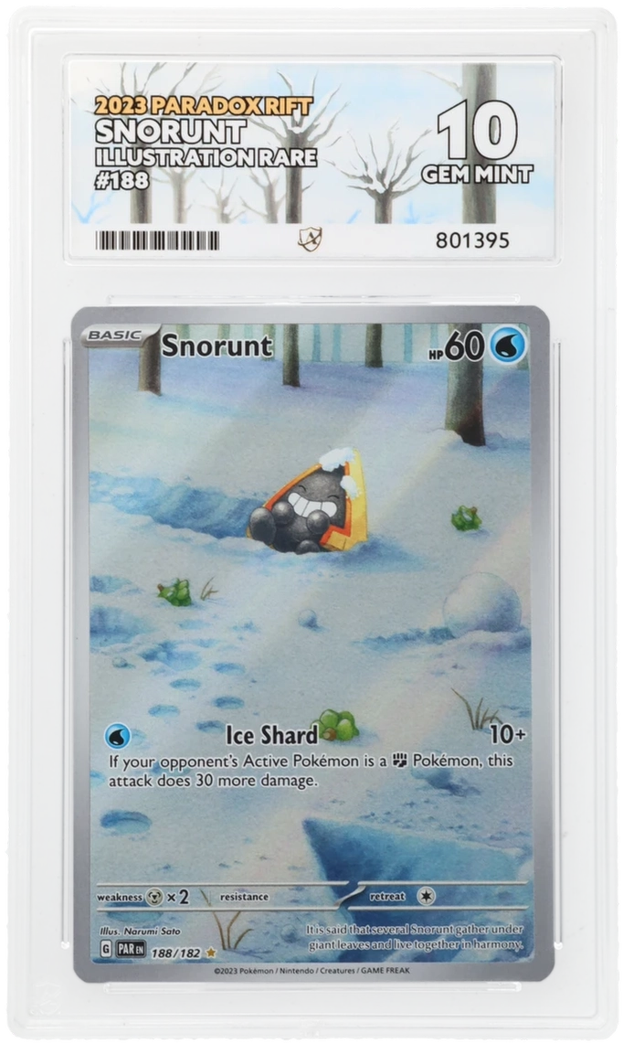 ACE 10 - Snorunt - 188/182 - Paradox Rift - Pokemon