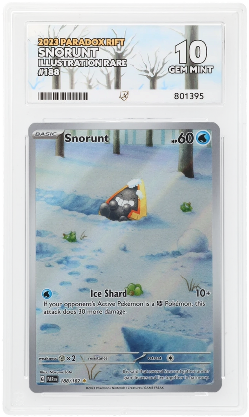 ACE 10 - Snorunt - 188/182 - Paradox Rift - Pokemon