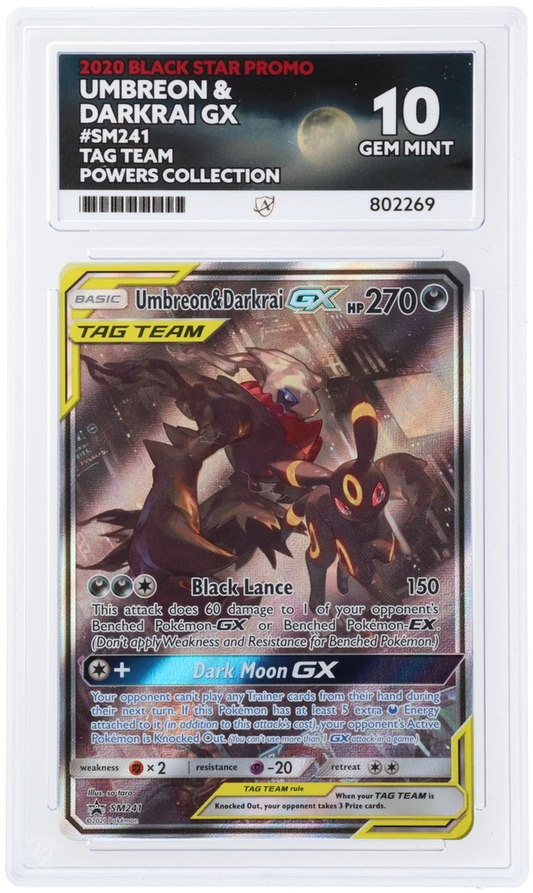 Umbreon & Darkrai GX SM241 - Ace 10 - 2020 Tag Team Powers Collection
