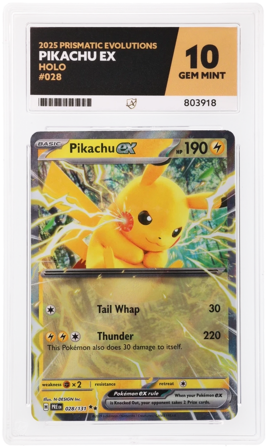 ACE 10 - Pikachu ex - 028/131 - Prismatic Evolutions - Pokemon