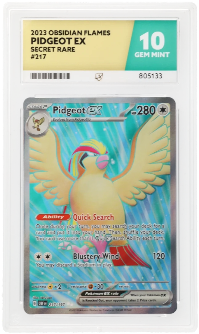 ACE 10 - Pidgeot ex - 217/197 - Obsidian Flames - Pokemon