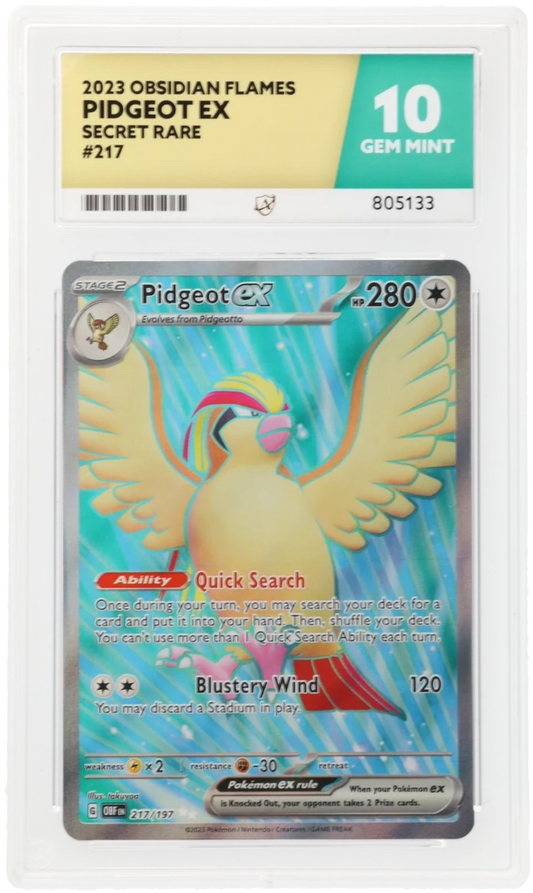 ACE 10 - Pidgeot ex - 217/197 - Obsidian Flames - Pokemon