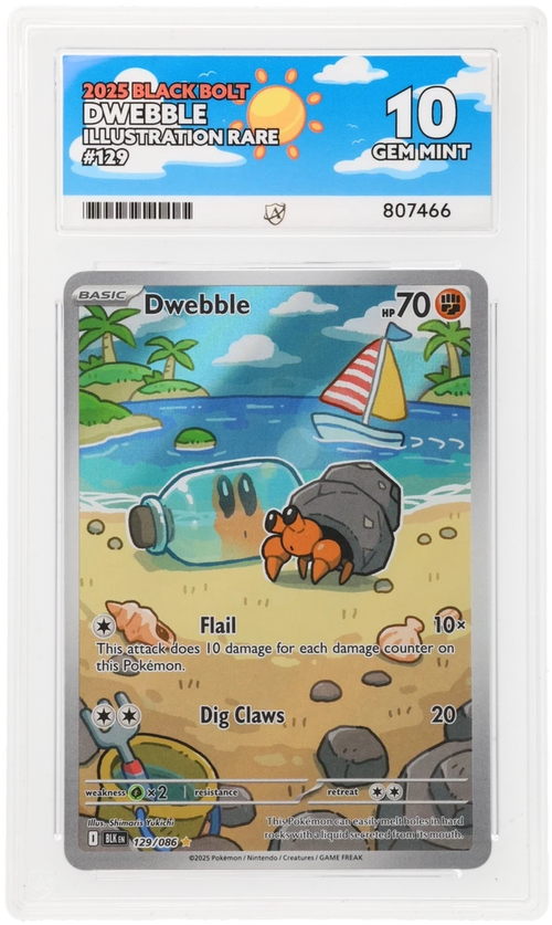 ACE 10 - Dwebble - 129/086 - Black Bolt - Pokemon