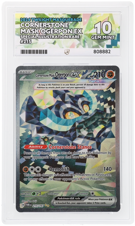 ACE 10 - Cornerstone Mask Ogerpon ex - 215/167 - Twilight Masquerade - Pokemon