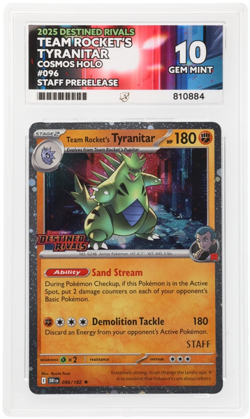 tyranitar pokemon card price ACE 10 - Team Rocket's Tyranitar - 096/182 - Destined Rivals - Pokemon