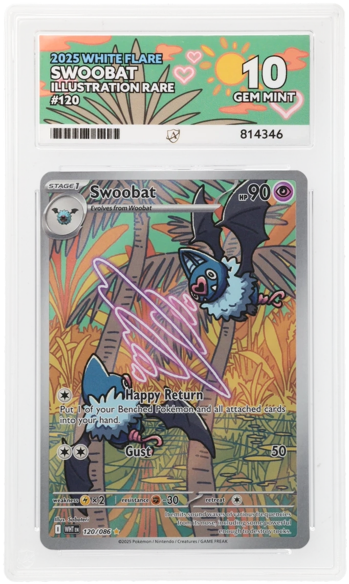 ACE 10 - Swoobat - 120/086 - White Flare - Pokemon