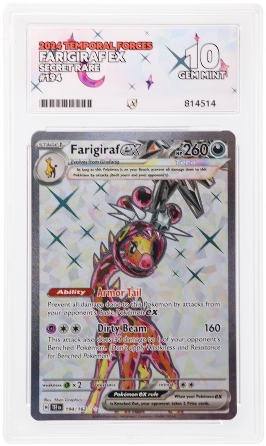 ACE 10 - Farigiraf ex - 194/162 - Temporal Forces - Pokemon