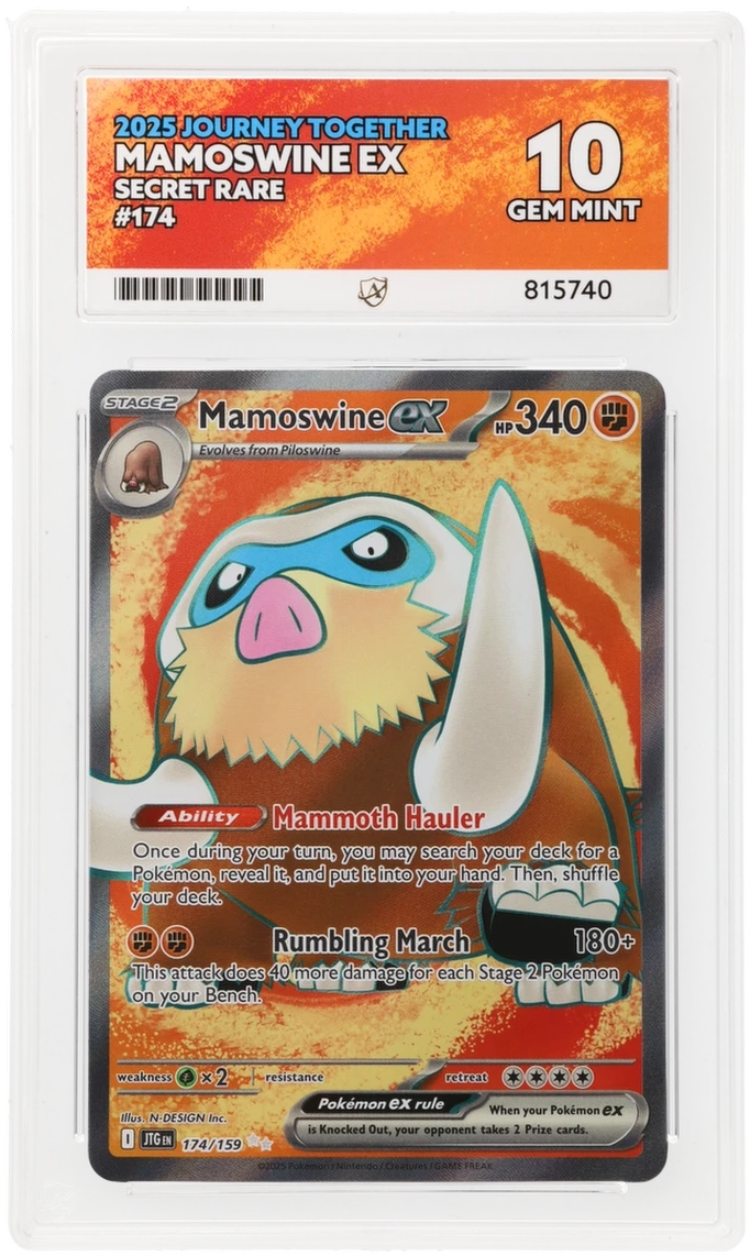 ACE 10 - Mamoswine ex - 174/159 - Journey Together - Pokemon