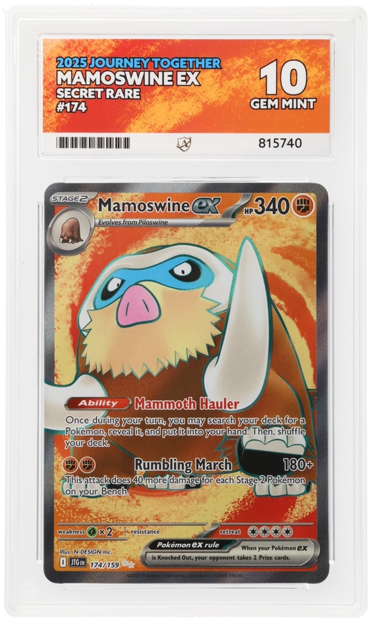 ACE 10 - Mamoswine ex - 174/159 - Journey Together - Pokemon