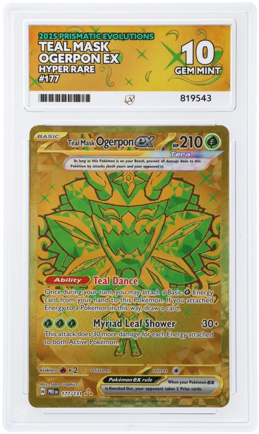 ACE 10 - Teal Mask Ogerpon ex - 177/131 - Prismatic Evolutions - Pokemon