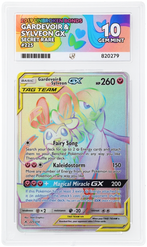 ACE 10 - Gardevoir & Sylveon GX - 225/214 - Unbroken Bonds - Pokemon