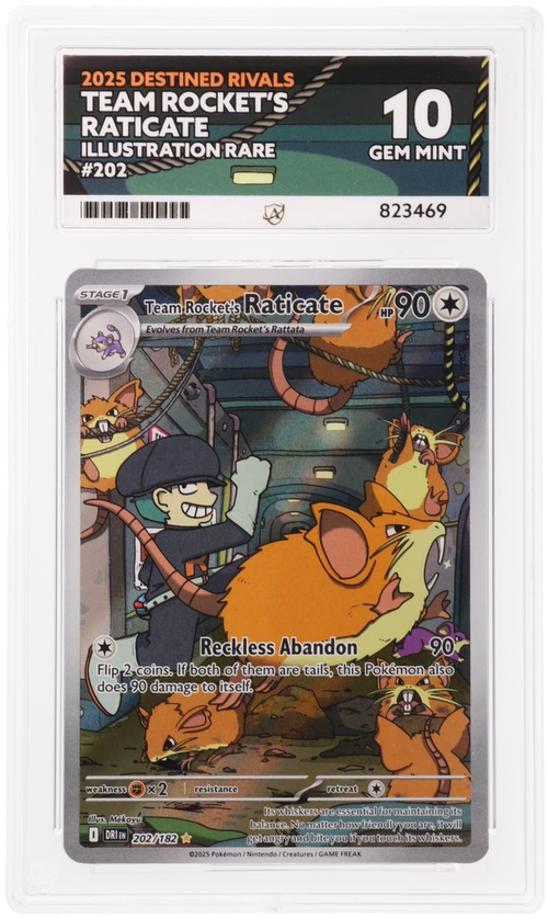 ACE 10 - Team Rocket's Raticate - 202/182 - Destined Rivals - Pokemon