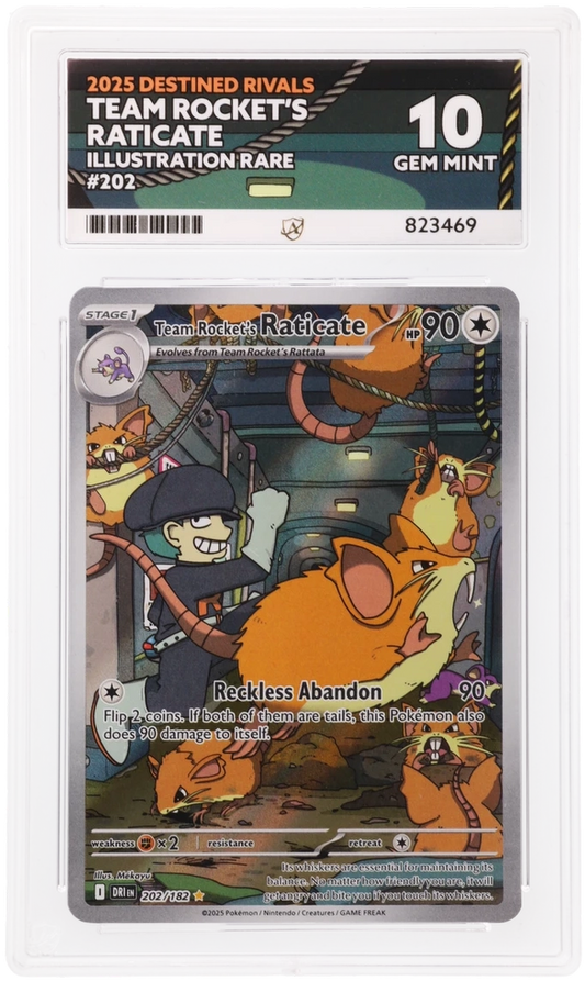 ACE 10 - Team Rocket's Raticate - 202/182 - Destined Rivals - Pokemon