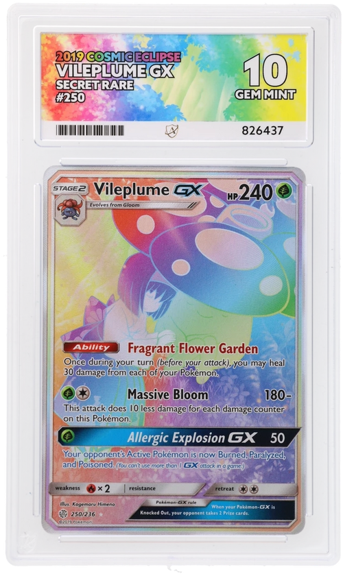 ACE 10 - Vileplume GX - 250/236 - Cosmic Eclipse - Pokemon - front