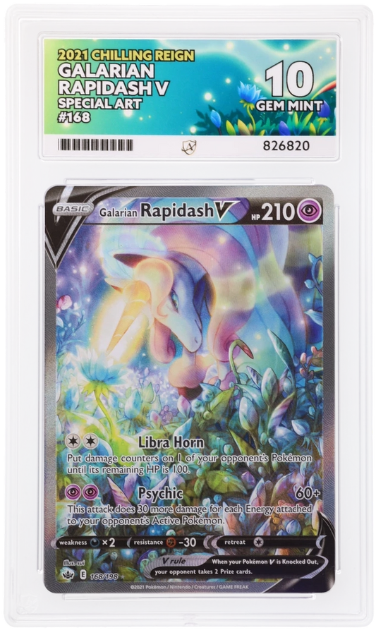 ACE 10 - Galarian Rapidash V - 168/198 - Chilling Reign - Pokemon