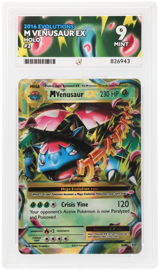 M Venusaur EX Holo 2/108 - Ace 9 - 2016 Evolutions